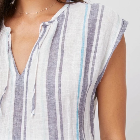 NWT RAILS Ashlyn Striped Midi Aegean Blue Stripe midi dress - XS - Picture 3 of 4